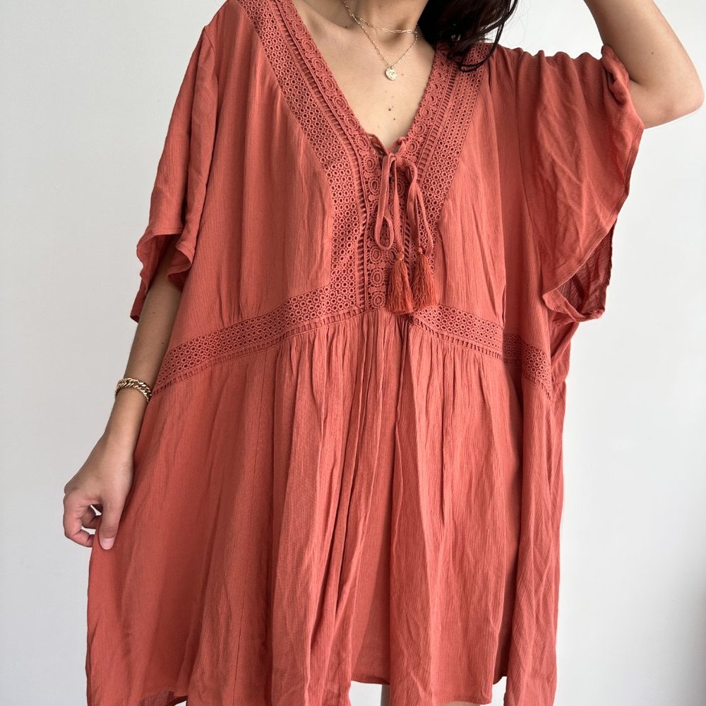 NWT Torrid crinkle gauze tunic blouse 6X